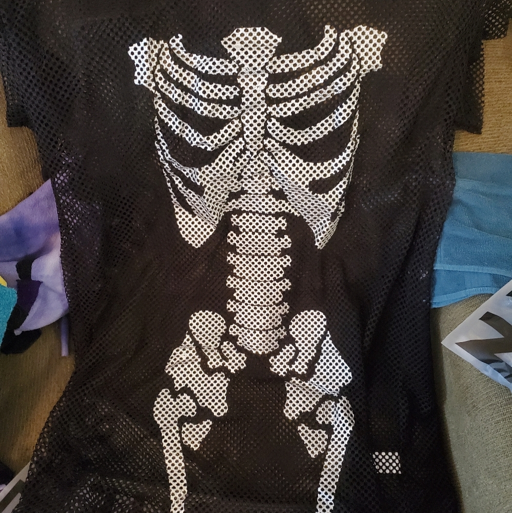 Skeleton mesh dress